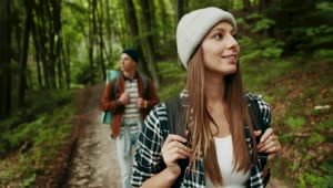 Stock Video Couple Enjoy Nature Hike During Lockdown Live Wallpaper For PC
