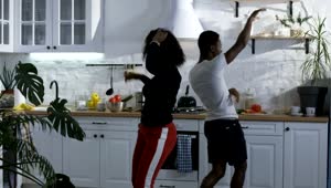 Stock Video Couple Dancing Happily In The Kitchen Live Wallpaper For PC