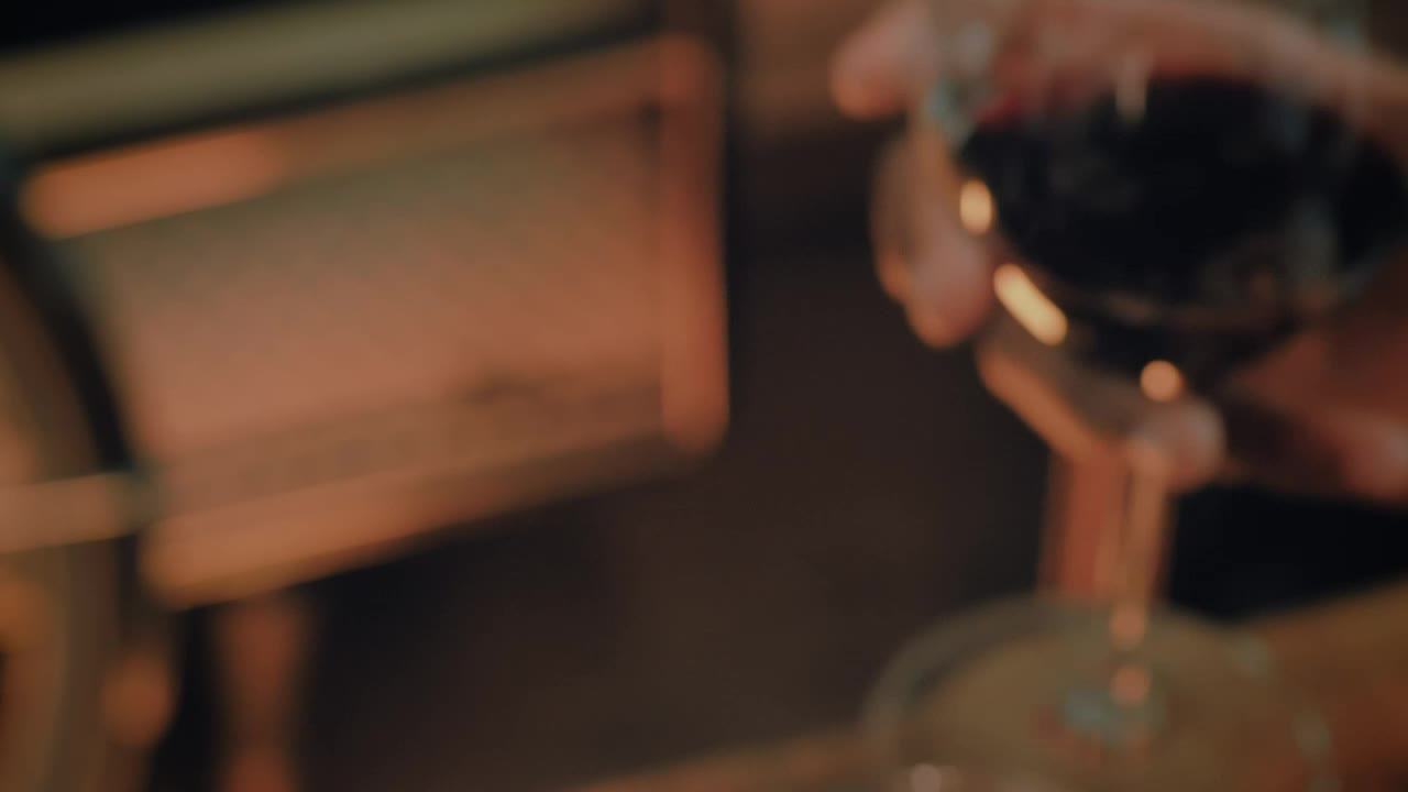 Download Stock Video Couple Clinking Their Glasses With Wine In A Toast Live Wallpaper For PC