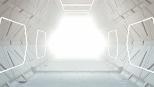 Stock Video Corridor Of A Futuristic Spaceship D Loop Video Live Wallpaper For PC