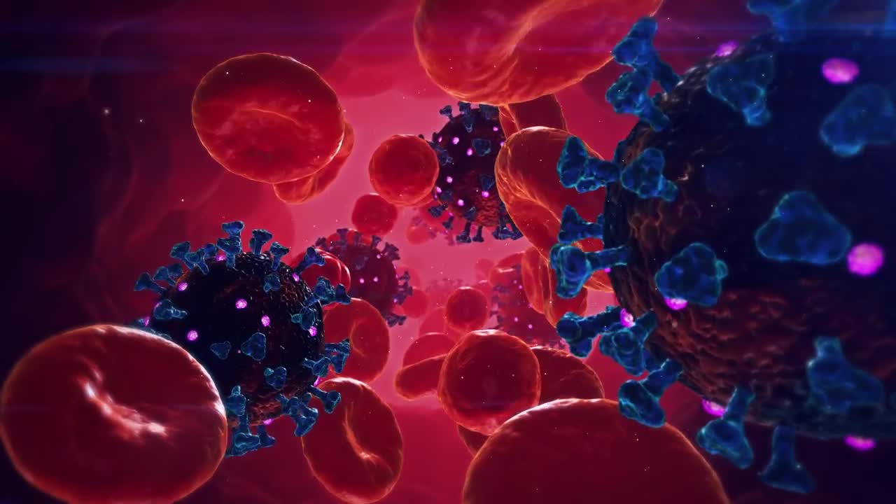 Download Stock Video Coronavirus In The Blood Stream Live Wallpaper For PC
