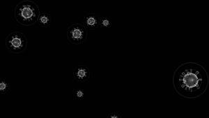 Stock Video Coronavirus Appearing On Black Background Live Wallpaper For PC