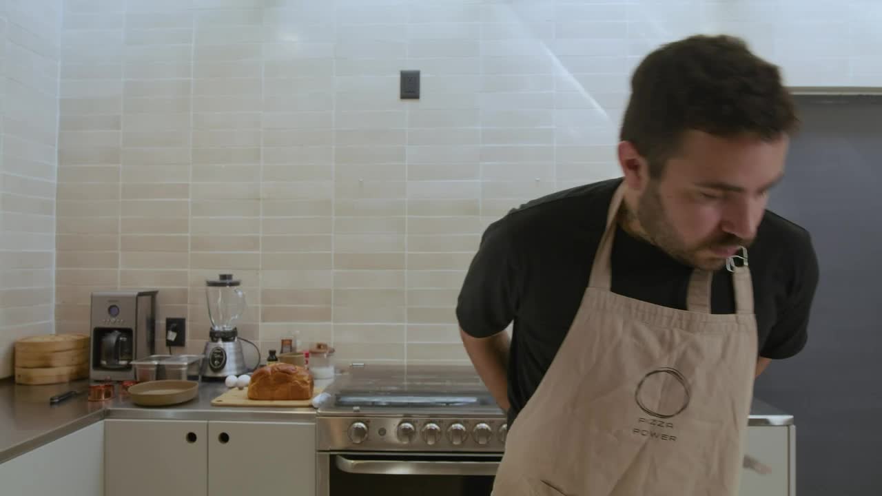 Download Stock Video Cook Man Working In A Kitchen Live Wallpaper For PC