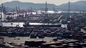 Stock Video Containerport Time Lapse In Busan Live Wallpaper For PC