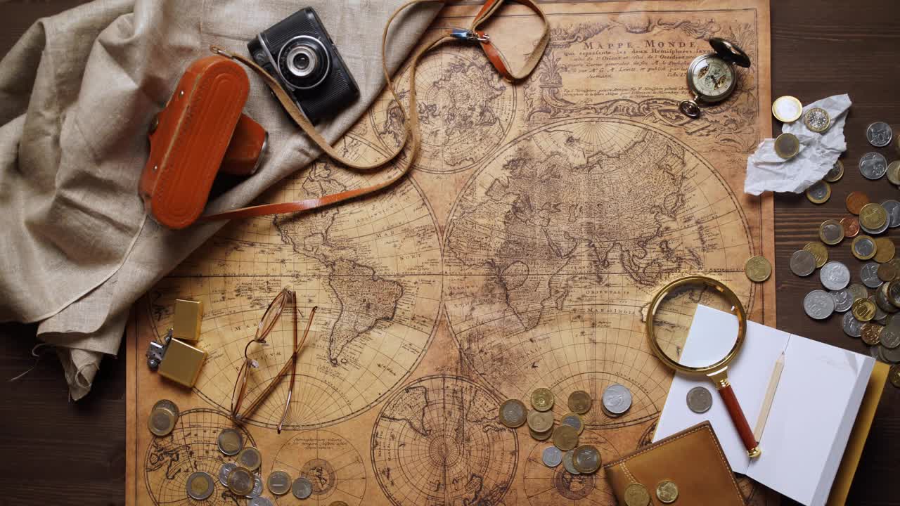 Download Stock Video Concept Video Of Travel Items Live Wallpaper For PC