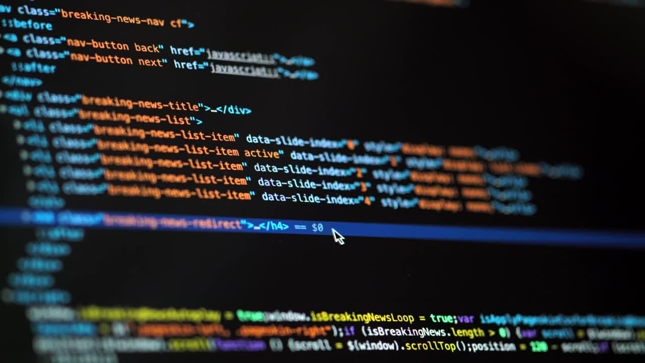 Download Stock Video Computer Code In The Screen Live Wallpaper For PC