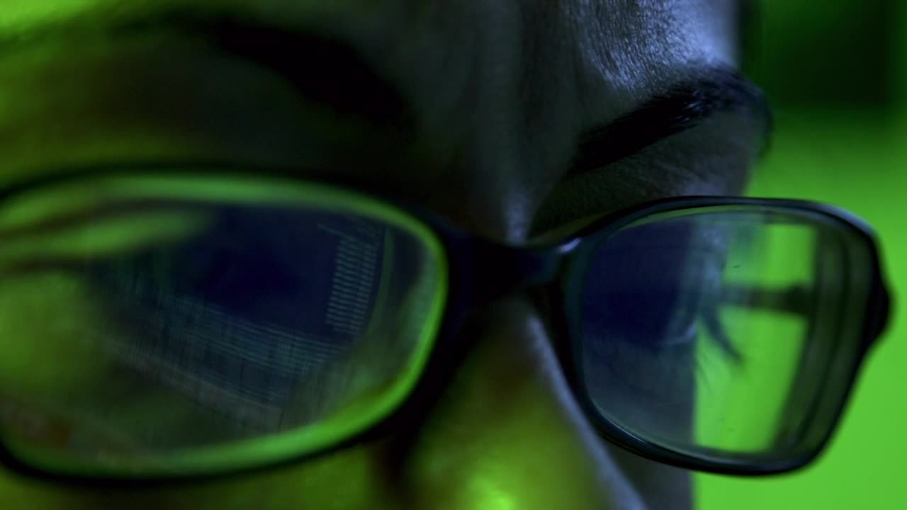 Download Stock Video Computer Code Reflection Live Wallpaper For PC