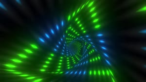 Stock Video Colorful Triangle Tunnel Of Neon Lights Live Wallpaper For PC