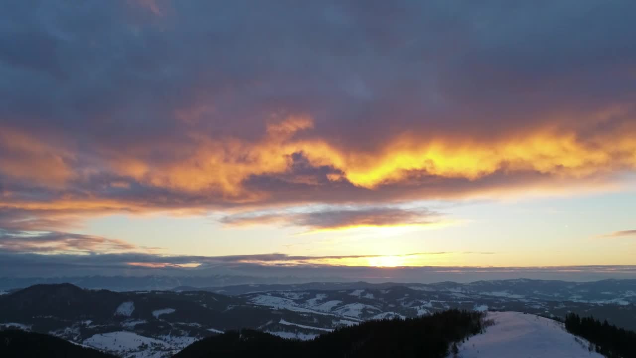 Download Stock Video Colorful Sunset Reflected In The Clouds Live Wallpaper For PC