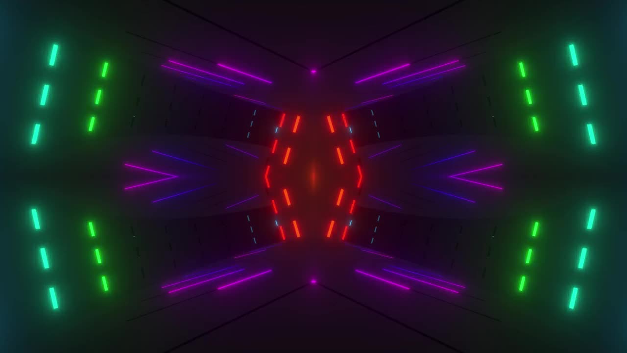 Download Stock Video Colorful Neon Lights On The Walls Of A D Space Live Wallpaper For PC
