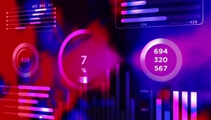 Stock Video Colorful Marketing Data Hud Graph Animation Live Wallpaper For PC
