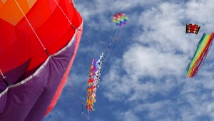 Stock Video Colorful Kites In The Sky Live Wallpaper For PC