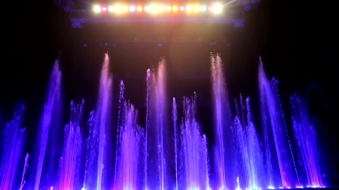 Download Stock Video Colorful Fountain Display Live Wallpaper For PC