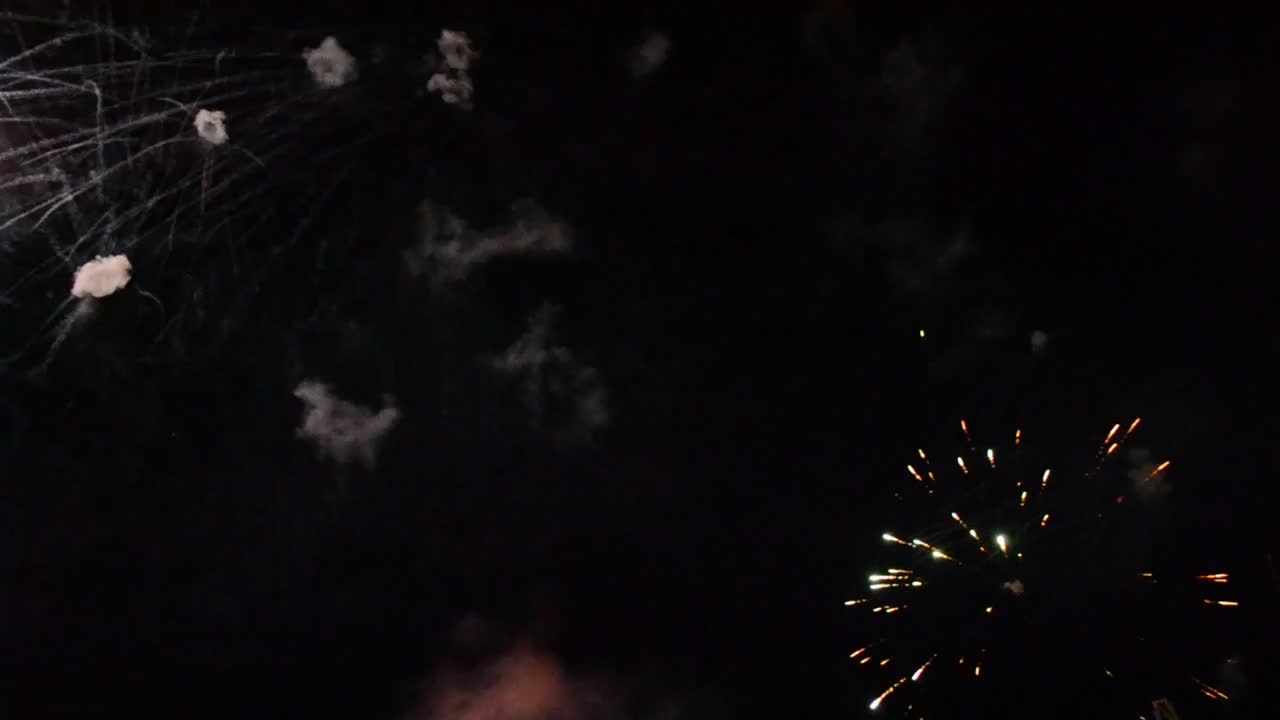 Download Stock Video Colorful Fireworks Exploding At Night Live Wallpaper For PC