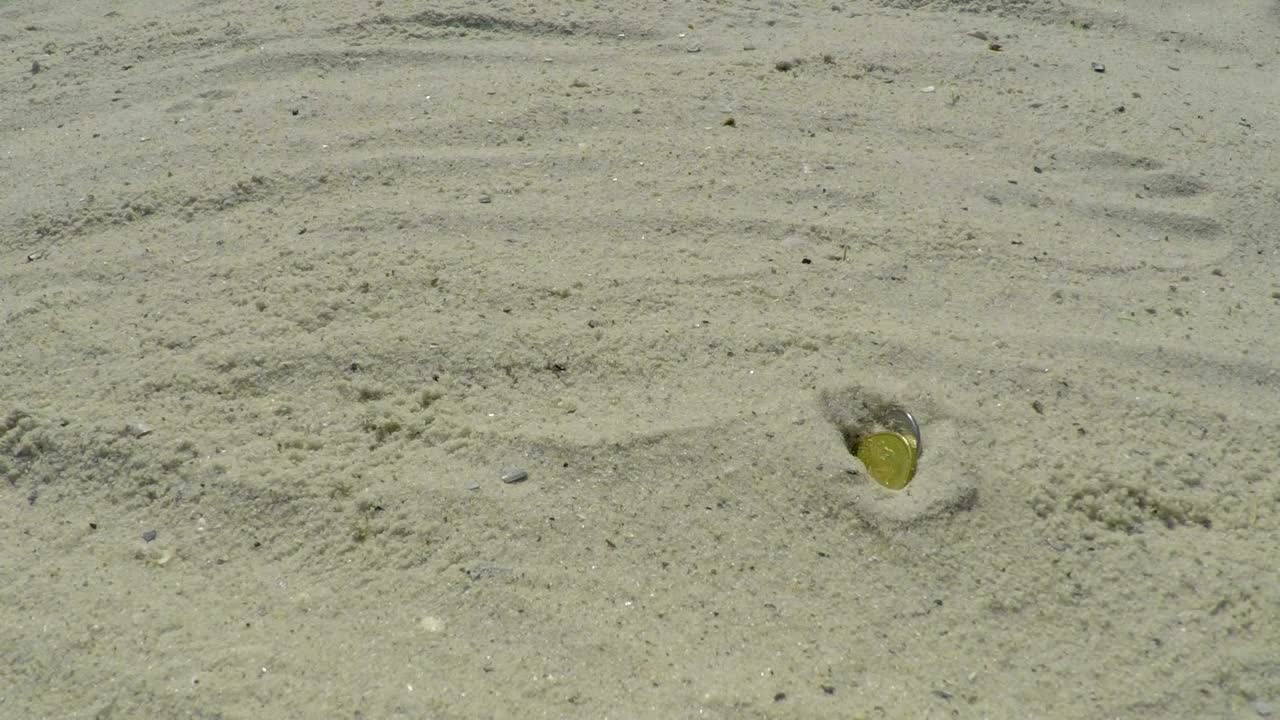 Download Stock Video Coins Falling On The Sunny Sand Live Wallpaper For PC