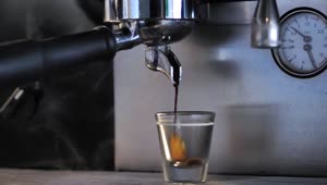 Stock Video Coffee Maker Serving An Espresso Live Wallpaper For PC