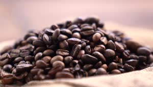 Stock Video Coffee Beans Rotating Close Up Shot Live Wallpaper For PC