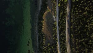 Stock Video Coastal Road Leading Towards A Village Live Wallpaper For PC
