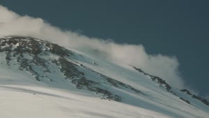 Stock Video Clouds Rolling Down A Snowy Mountain Live Wallpaper For PC