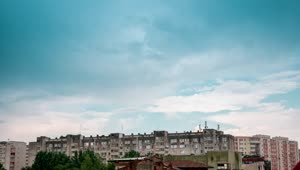 Stock Video Clouds Over Large Apartments Live Wallpaper For PC