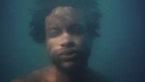 Stock Video Face Of A Man Submerged Under Water Live Wallpaper For PC