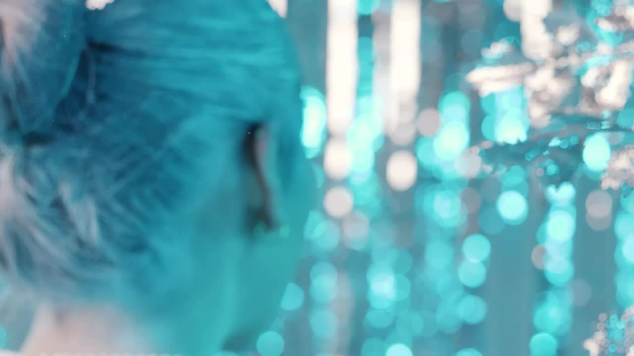 Download Stock Video Face Of A Female Fashion Model In A Winter Setting Live Wallpaper For PC