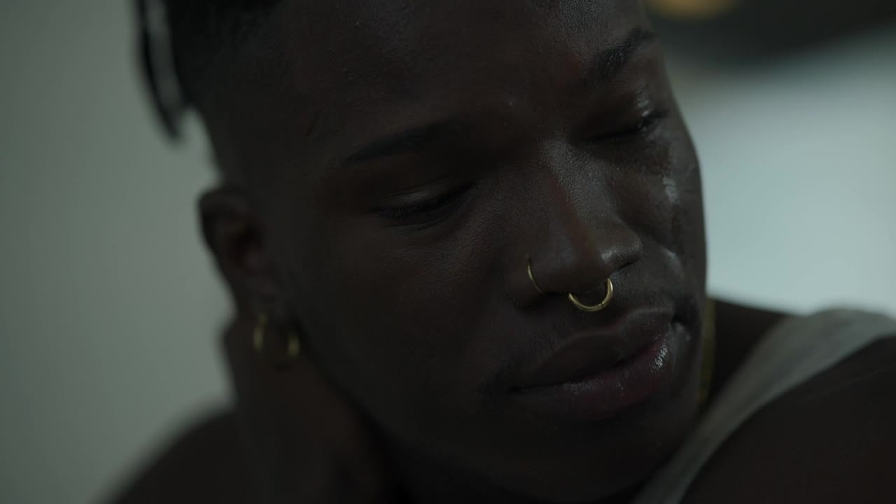 Download Stock Video Face Of A Crying Man Seen Up Close Live Wallpaper For PC