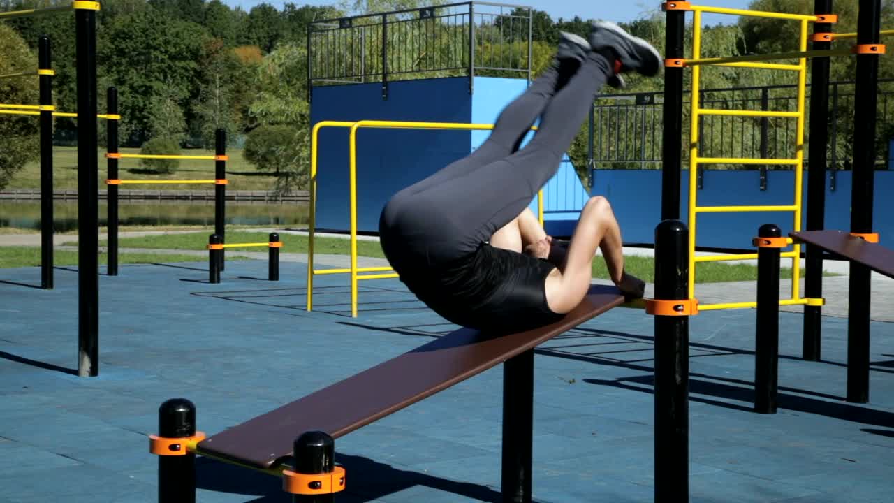 Download Stock Video Exercising In An Outside Gym Live Wallpaper For PC