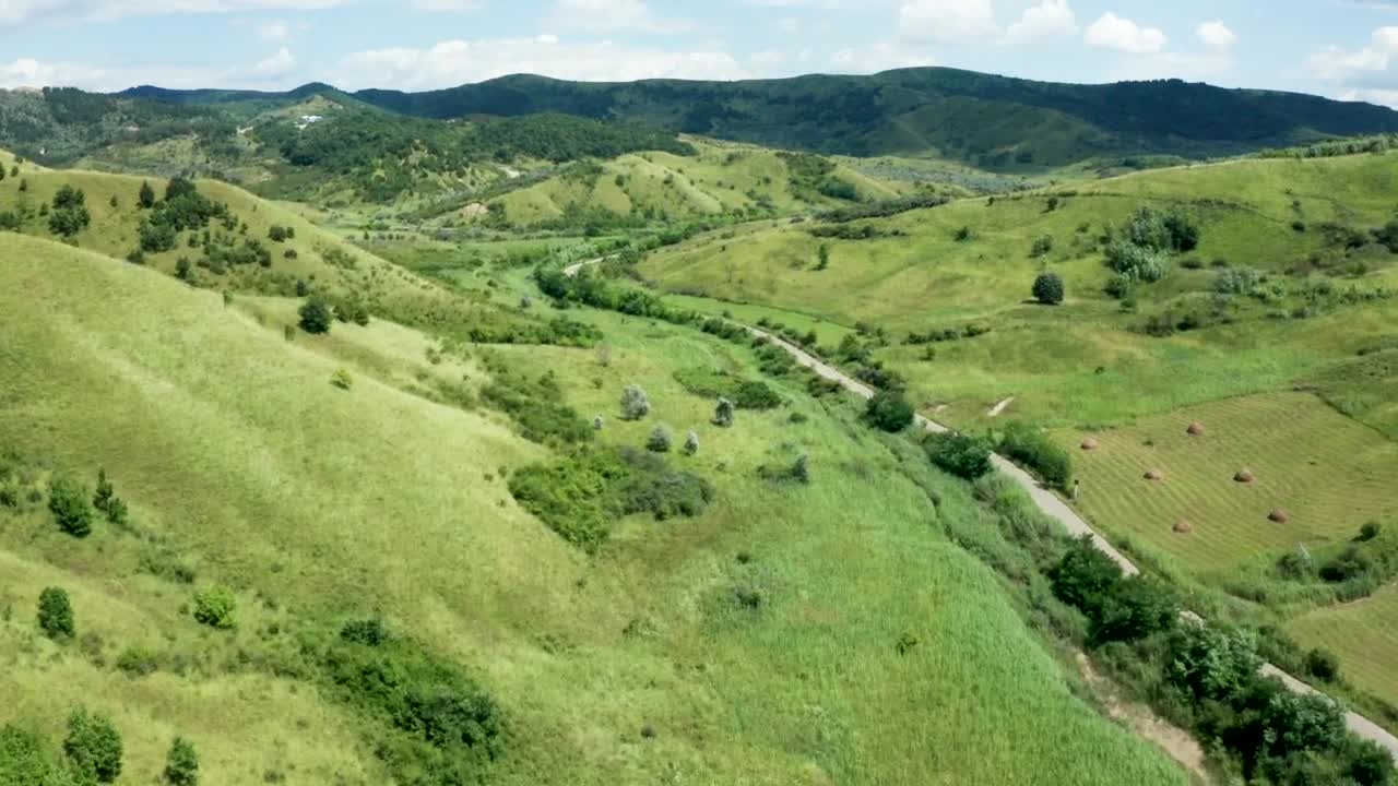 Stock Video European Countryside In Cinematic Drone Flyover Live Wallpaper For PC