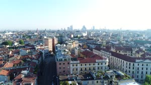 Stock Video European City From The Air With Buildings To The Horizon Live Wallpaper For PC