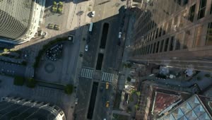 Stock Video Epic Aerial View Of Buildings On An Avenue Live Wallpaper For PC