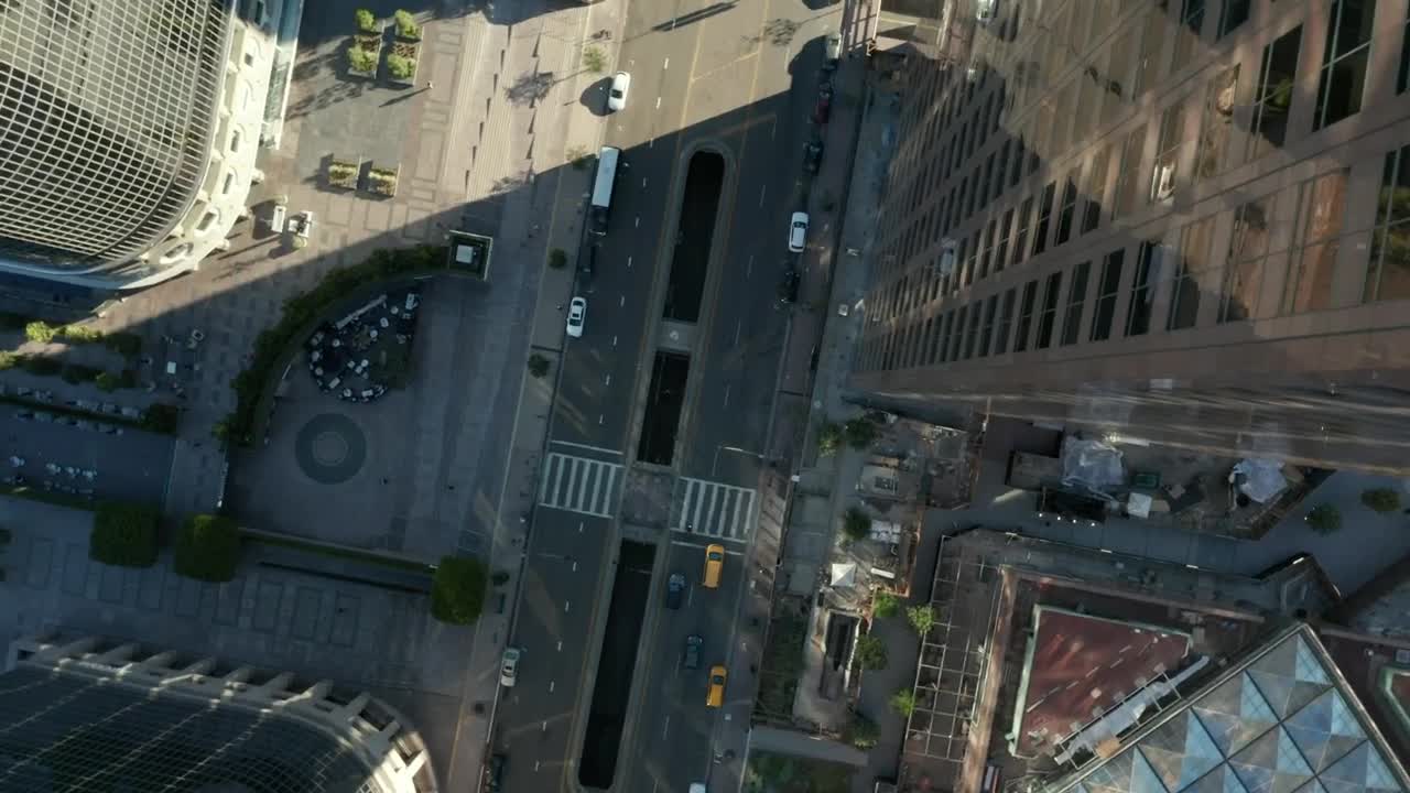 Download Stock Video Epic Aerial View Of Buildings On An Avenue Live Wallpaper For PC