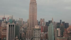 Stock Video Empire State Building Surrounded By Other Buildings Live Wallpaper For PC