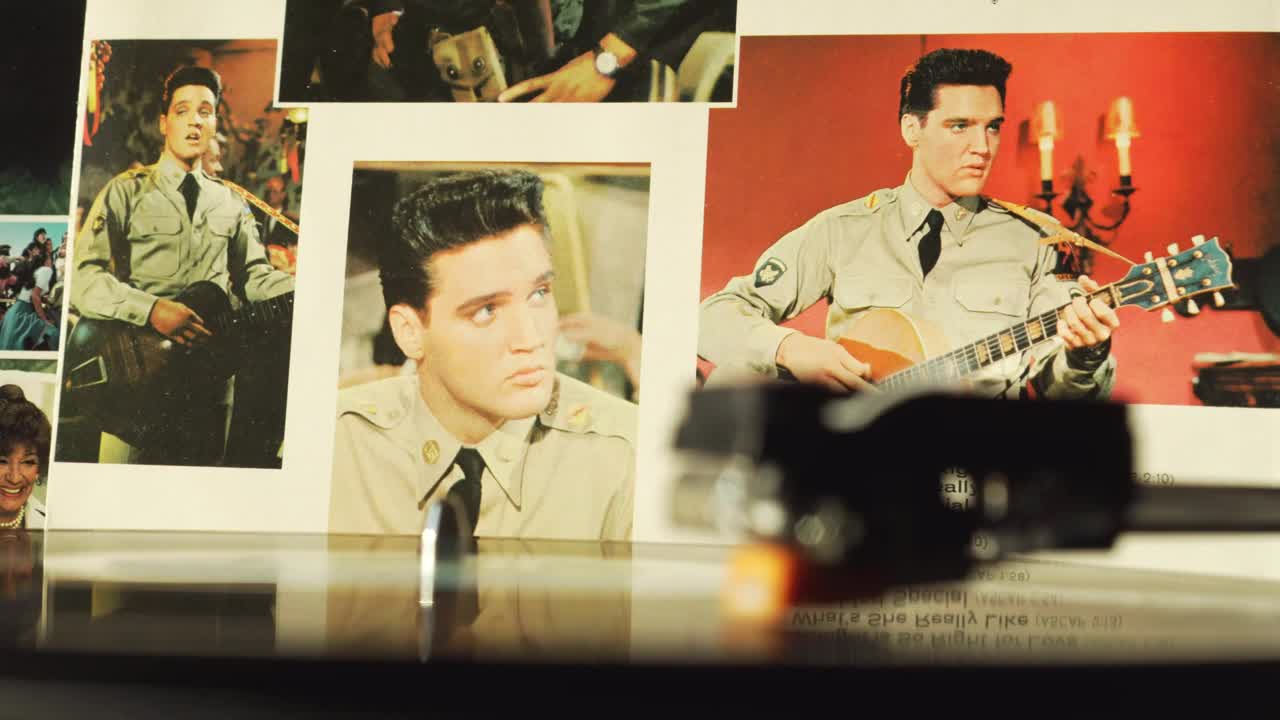 Download Stock Video Elvis Presley Old Record On A Turntable Live Wallpaper For PC