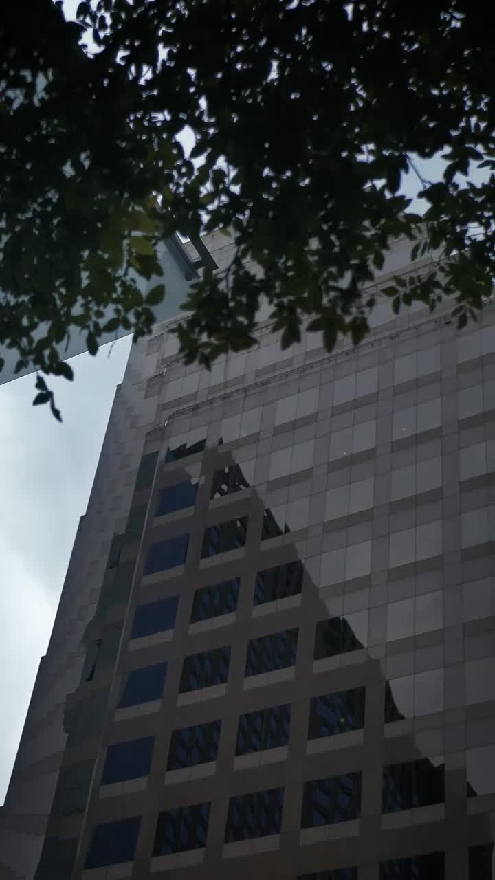 Download Stock Video Elegant Building In The City In A Shot From Below Live Wallpaper For PC