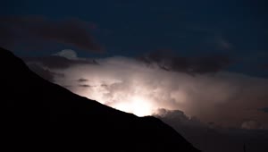 Stock Video Electrical Storm In The Mountains Live Wallpaper For PC