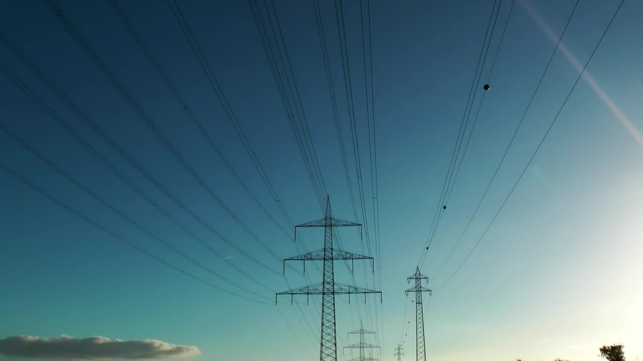 Download Stock Video Electric Poles And Towers Low View Live Wallpaper For PC
