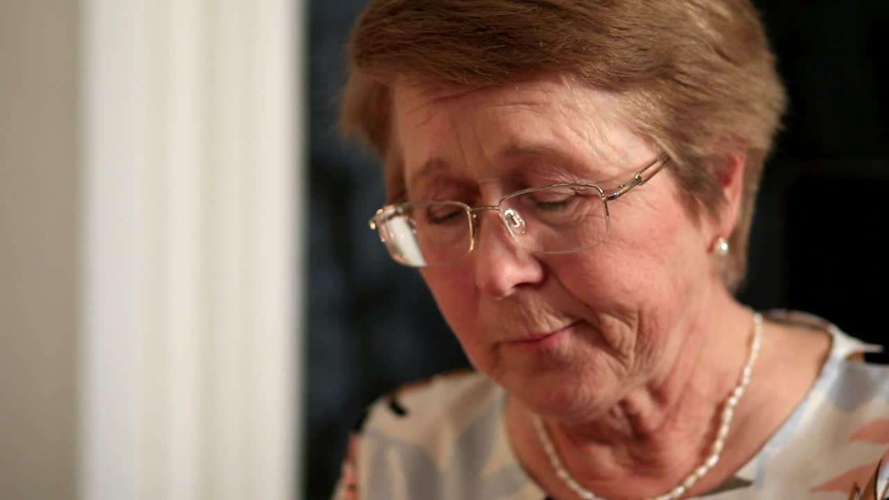 Download Stock Video Elderly Woman Eating Dinner Live Wallpaper For PC