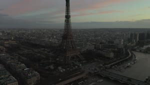 Stock Video Eiffel Tower Panorama Viewed From The Air Live Wallpaper For PC
