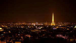 Stock Video Eiffel Tower Illuminated At Night Live Wallpaper For PC