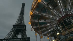 Stock Video Eiffel Tower And An Amusement Park Live Wallpaper For PC