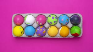 Stock Video Easter Eggs Changing Positions Live Wallpaper For PC