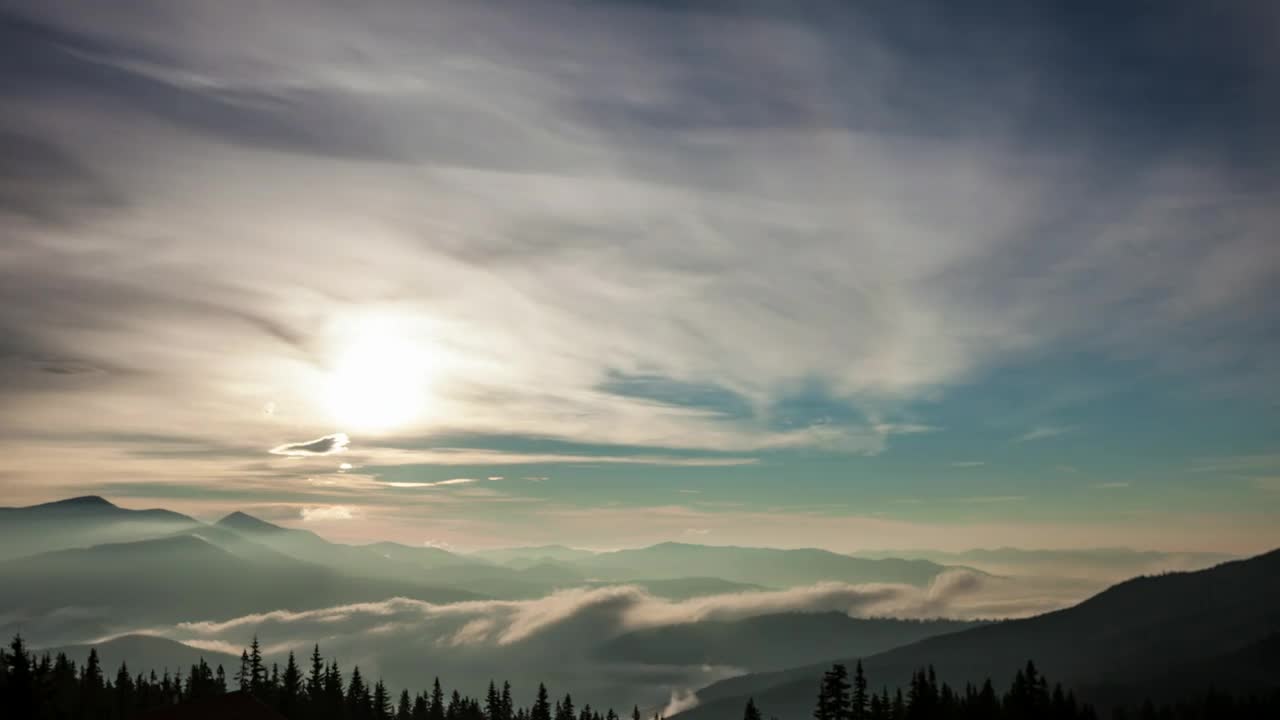 Download Stock Video Dusk In The Sky Over The Mountains Live Wallpaper For PC