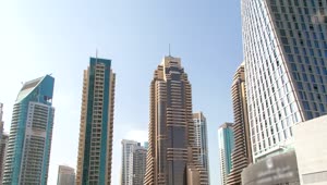 Stock Video Dubai Marina Skyscrapers At Day Time Live Wallpaper For PC