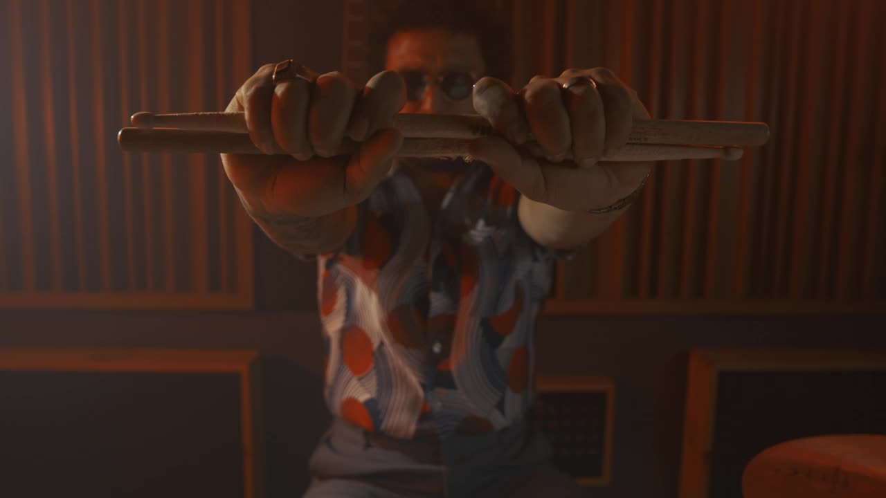 Download Stock Video Drummer Stretching Before Playing Live Wallpaper For PC