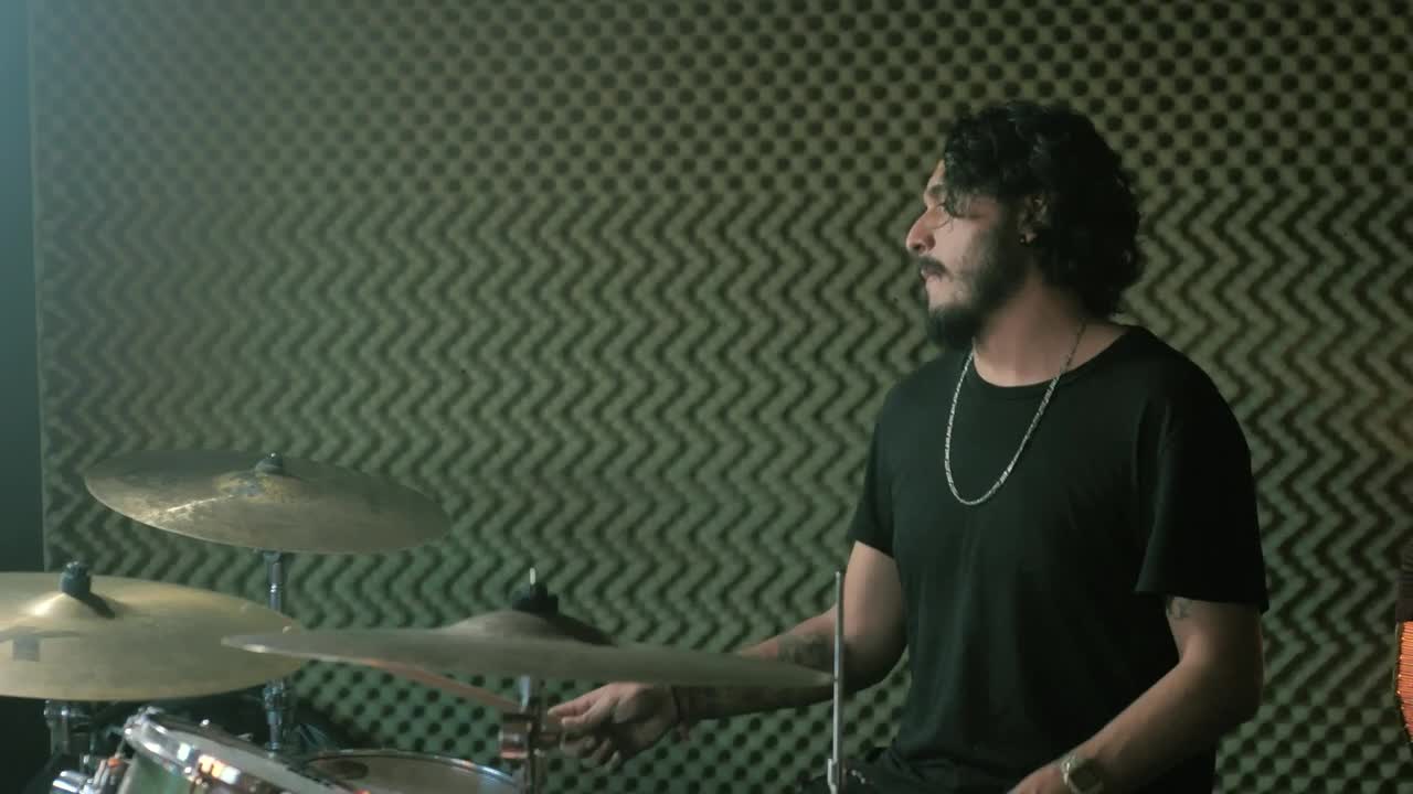 Download Stock Video Drummer Playing A Slow Song Live Wallpaper For PC