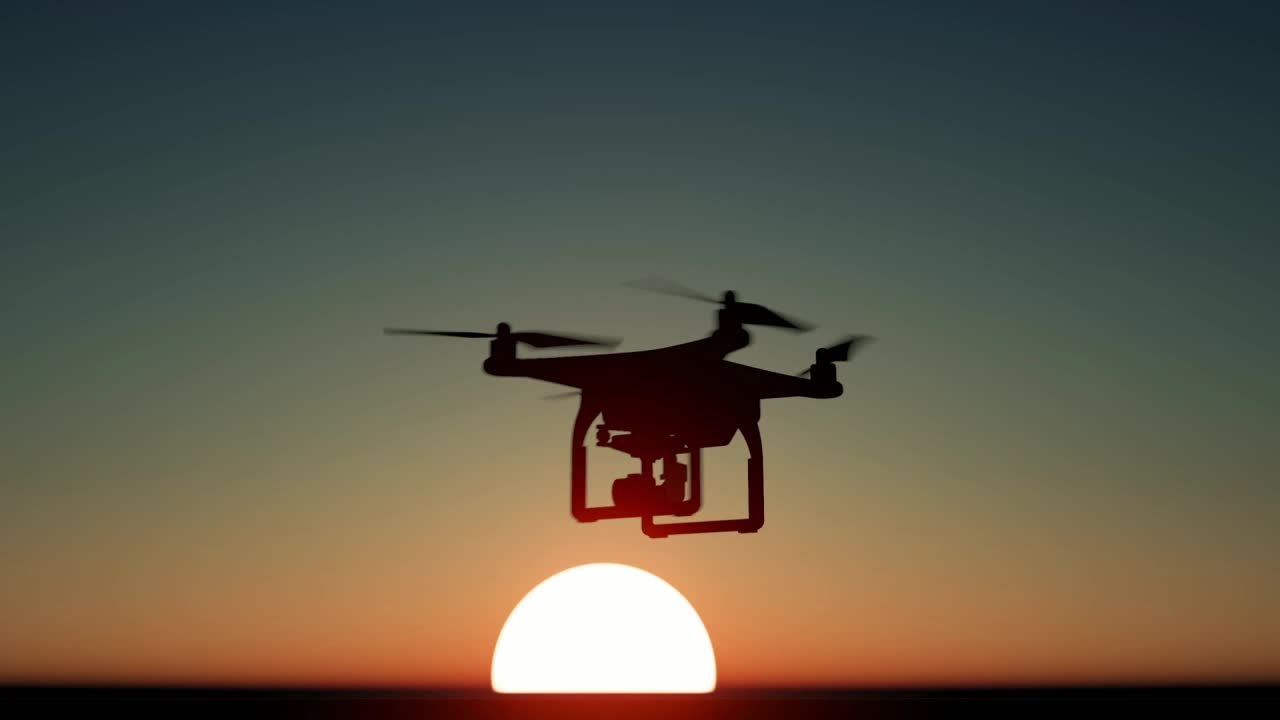 Download Stock Video Drone Recording A Stunning Sunset Live Wallpaper For PC