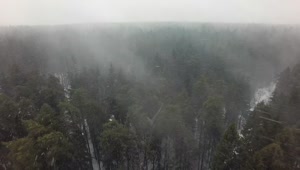 Stock Video Drone Flying Through Snow Live Wallpaper For PC