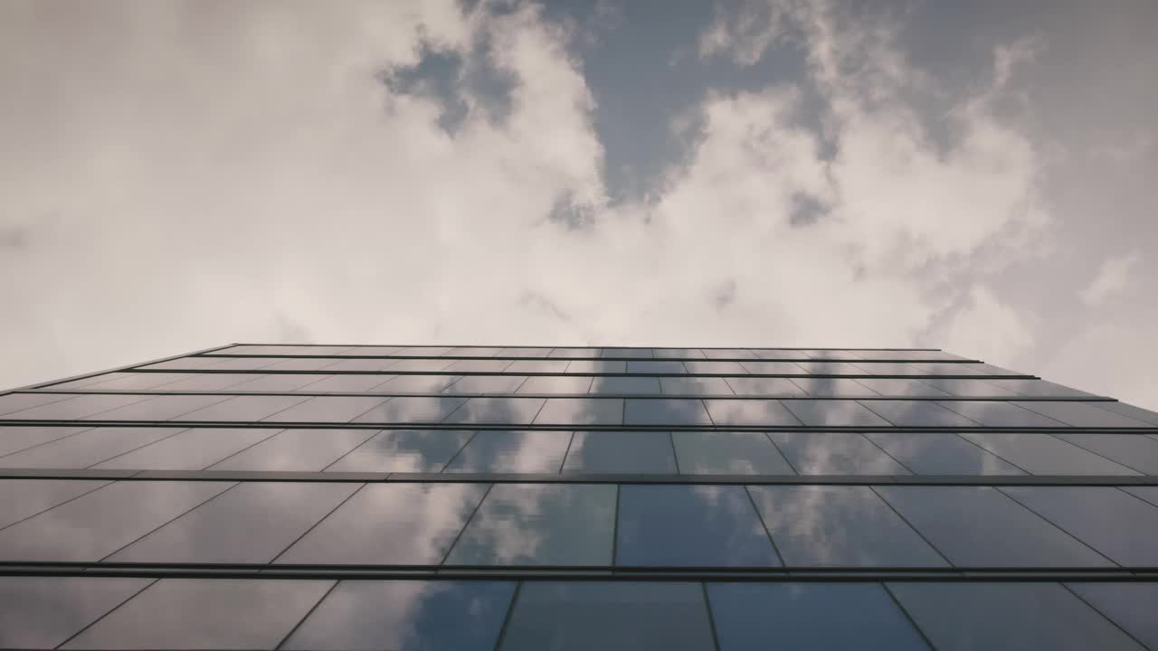 Download Stock Video Drone Flying Over Office Building Live Wallpaper For PC