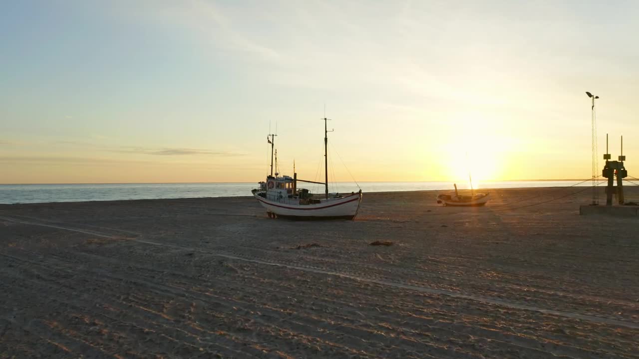 Download Stock Video Drone Flying Over Boats Live Wallpaper For PC